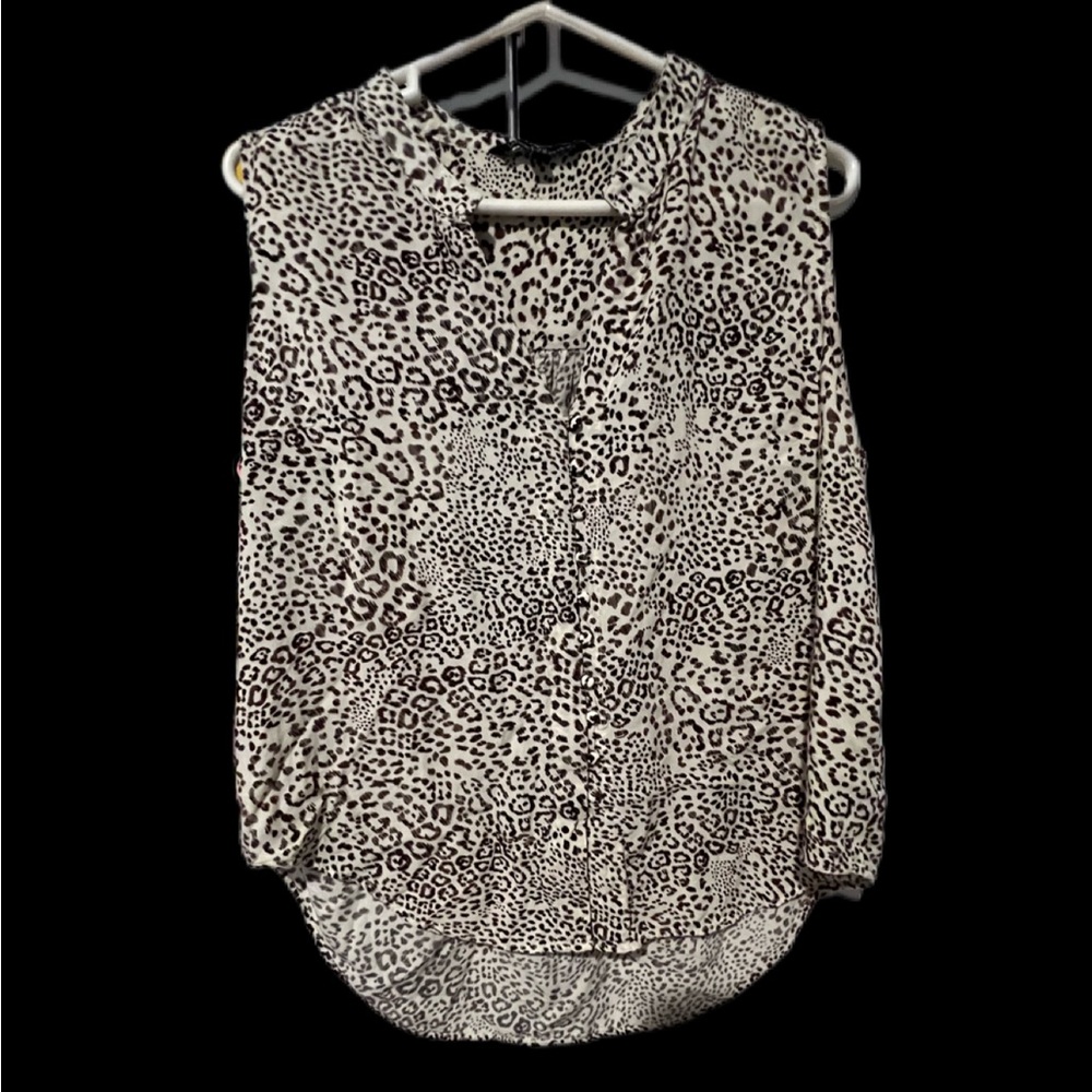 Velvet Heart Animal Print Button Down Shirt